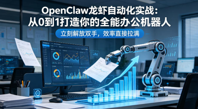 OpenClaw龙虾自动化实战:从0到1打造你的全能办公机器人,立刻解放双手,效率直接拉满-云阁资源网